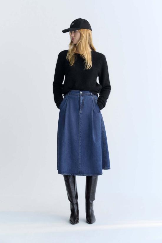  더뉴소사이어티 데님 스커트 뉴 소사이어티 TNS