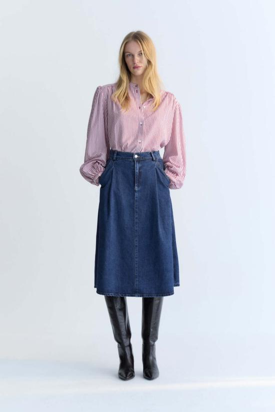  더뉴소사이어티 데님 스커트 뉴 소사이어티 TNS - THE NEW SOCIETY