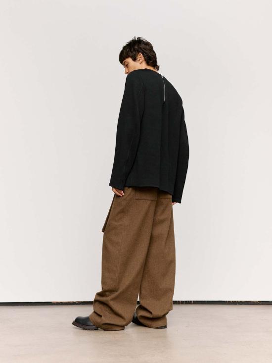  질샌더 긴팔 티셔츠 질 샌더 텍스처드 비스코스 매듭 롱슬리브 탑 - JIL SANDER