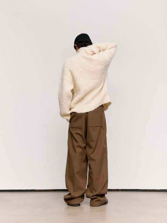 질샌더 스웨터 질 샌더 초크 알파카 집업 스웨터 - JIL SANDER