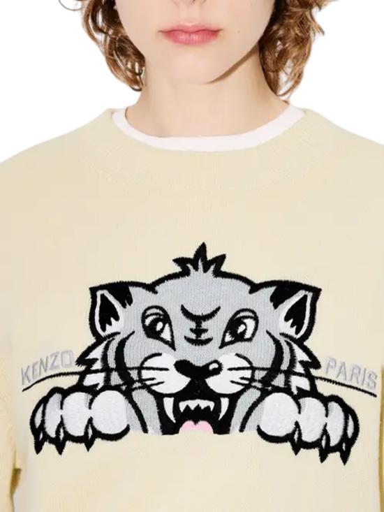 25FW 겐조 스웨터 FF62PU7233LI OFF WHITE - KENZO