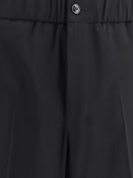 25FW 조르지오 아르마니 스트레이트 팬츠 GM002435 UC001 BLACK - GIORGIO ARMANI