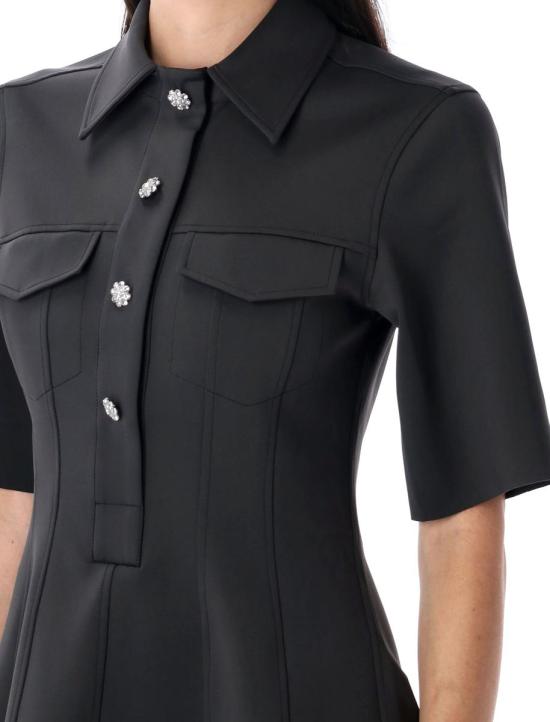 25FW 가니 숏 원피스 25AW04486957 252 Black - GANNI