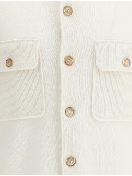 25FW 브루넬로 쿠치넬리 가디건 M22703806 CO312 WHITE - BRUNELLO CUCINELLI