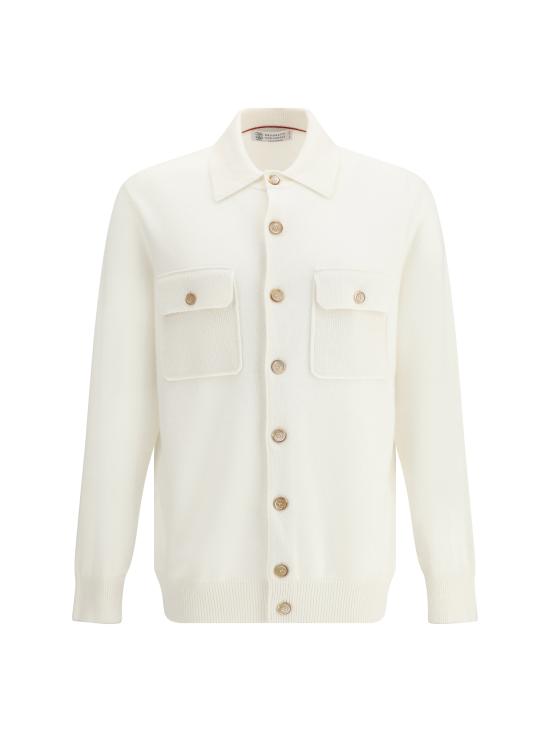 25FW 브루넬로 쿠치넬리 가디건 M22703806 CO312 WHITE