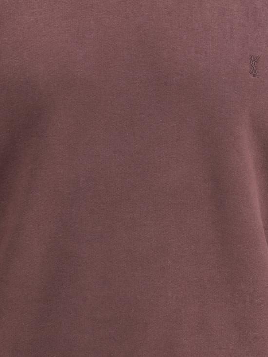 25FW 생로랑 CASSANDRE, 캐산드르 크루넥 스웨트셔츠 820127Y36SW 5053 BORDEAUX - SAINT LAURENT