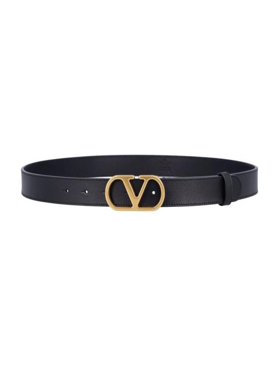 25FW 발렌티노 가라바니 가죽 벨트 25A7Y2T0SM3IYR 0NO NERO GOLD - VALENTINO GARAVANI