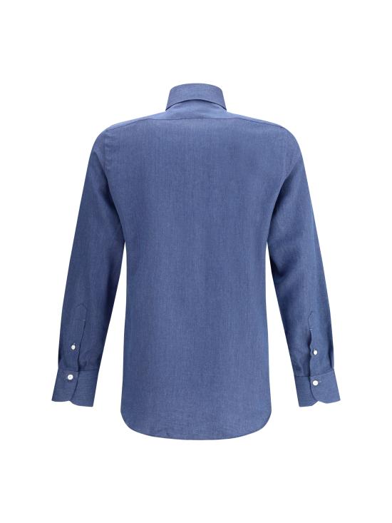 25FW 피나모레 긴팔 셔츠 MLZNPSZL060335 06 BLUE - FINAMORE