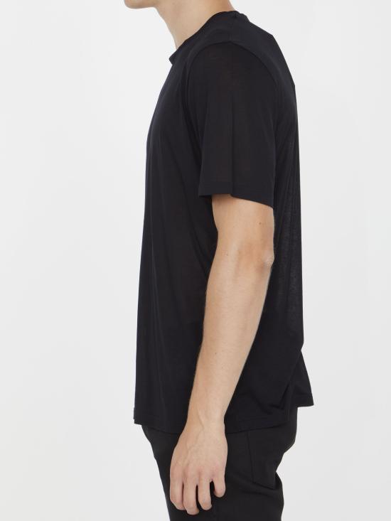 25FW 생로랑 반팔 티셔츠 749102 BLACK - SAINT LAURENT