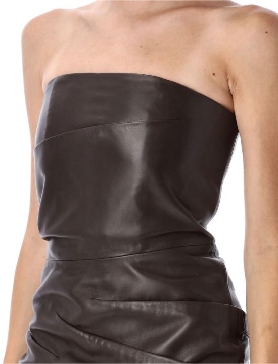 25FW 디 아티코 숏 원피스 25AWCA00361LBT128AA 204 Brown - THE ATTICO