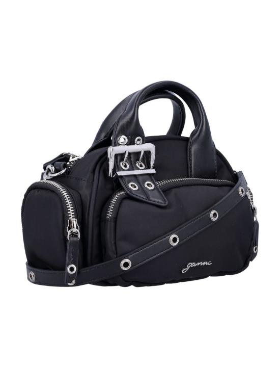 25FW 가니 토트백 25AA67385920 099 Black - GANNI