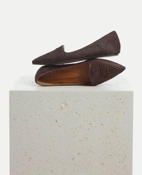  코클리코 힐/펌프스 디플로  브라운 웨이브 헤어 - COCLICO