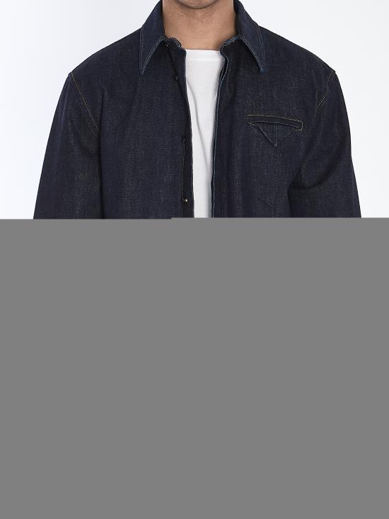 25FW 보테가베네타 반팔 셔츠 813523 BLUE