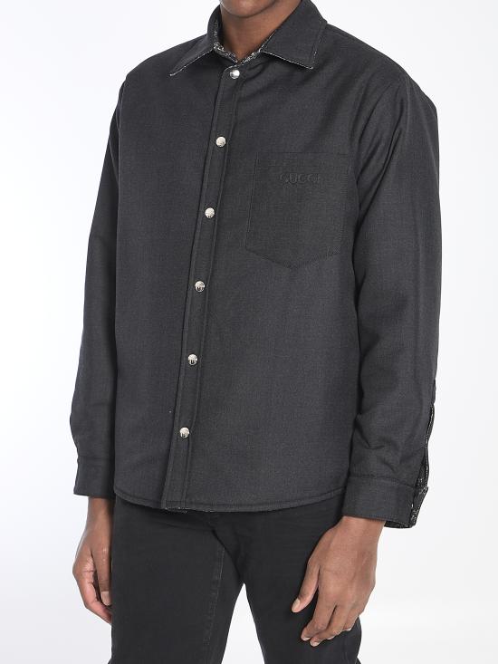 25FW 구찌 리버서블 셔츠 766142 GREY - GUCCI
