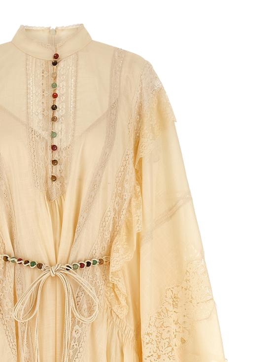 25FW 짐머만 미디 원피스 3474DSS251CRM Beige - ZIMMERMANN