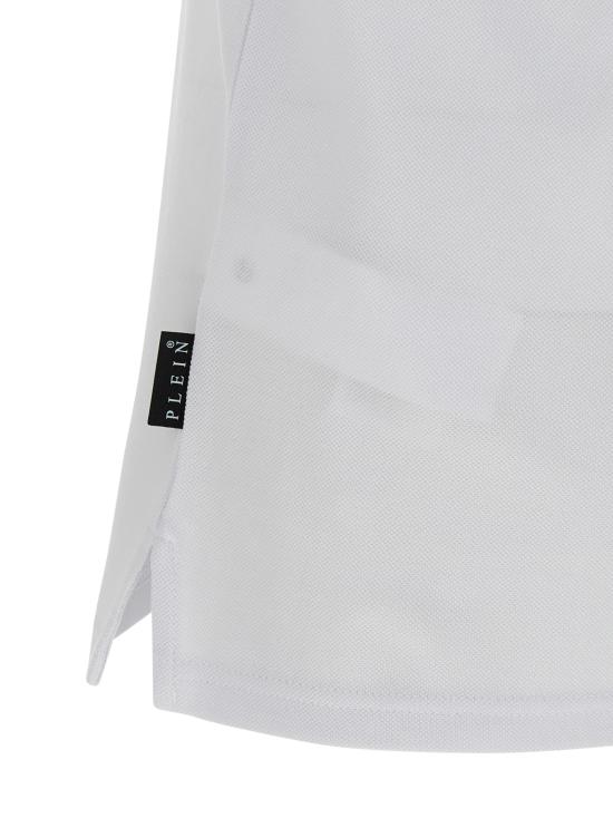 25FW 필립 플레인 폴로 티셔츠 FAECMTK8485PTE003N01OF White Black - PHILIPP PLEIN