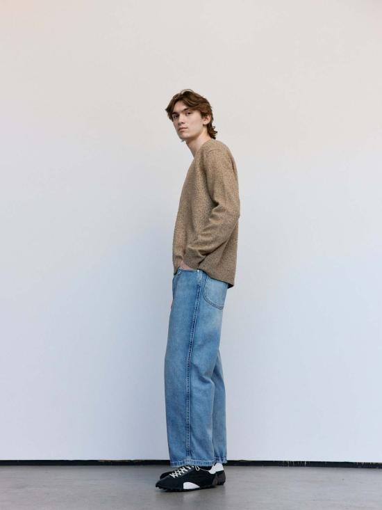  마르지엘라 스웨터 메종  월넛 울 필링 V넥 - MAISON MARGIELA