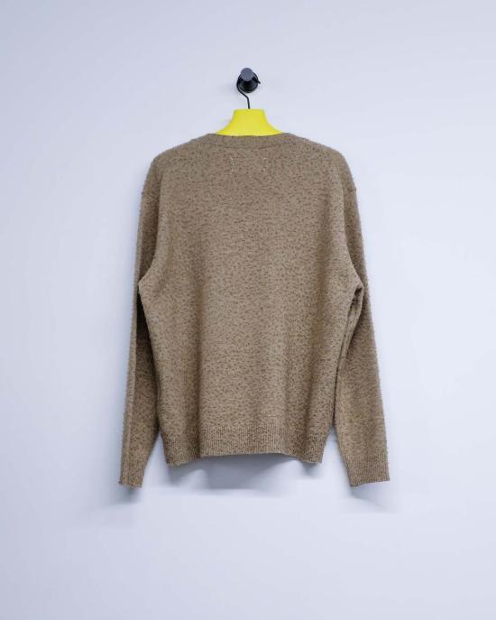  마르지엘라 스웨터 메종  월넛 울 필링 V넥 - MAISON MARGIELA