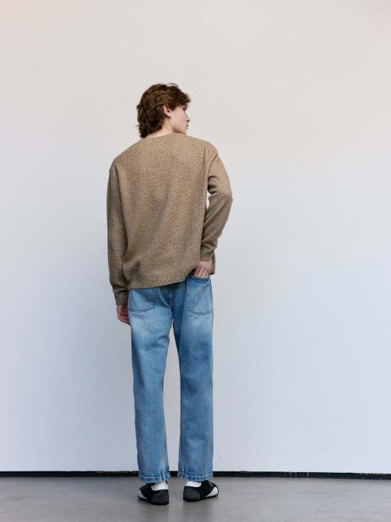  마르지엘라 스웨터 메종  월넛 울 필링 V넥 - MAISON MARGIELA