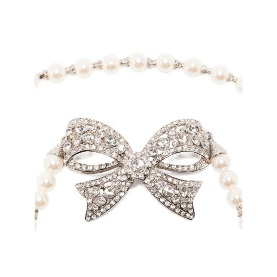 25FW 알레산드라리치 목걸이/팬던트 FABA3301 J0034 0001 SILVER WHITE - ALESSANDRA RICH