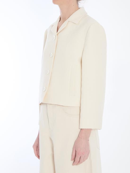 25FW 구찌 크레이프 자카드 재킷 828620 WHITE - GUCCI