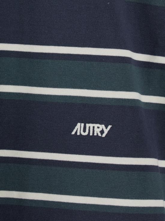 25FW 오트리 긴팔 티셔츠 POPXL6JVVORTEX Blu - AUTRY