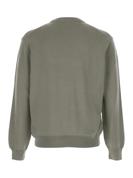 25FW 메종키츠네 폭스 헤드 메리노 레귤러 스웨터 PM00801KT1181P131 Green - MAISON KITSUNE