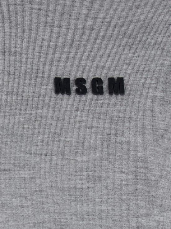 25FW 엠에스지엠 후드 티셔츠 3940MH2425761297 Grey - MSGM