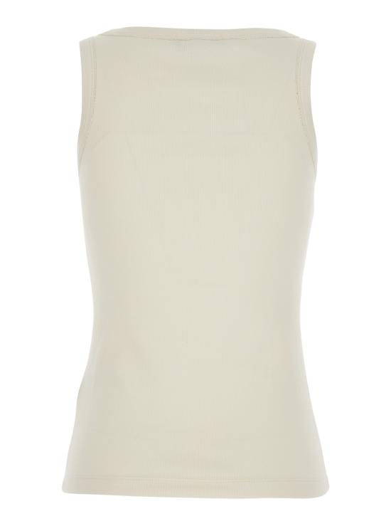 25FW 파비아나 필리피 민소매 티셔츠 JED215F602L5420145 White - FABIANA FILIPPI