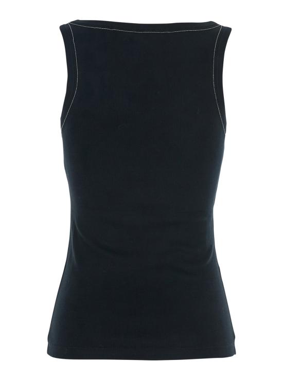 25FW 파비아나 필리피 민소매 티셔츠 JED215F602L542825 Black - FABIANA FILIPPI