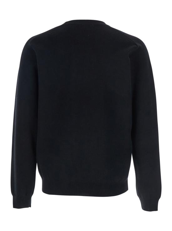 25FW 메종키츠네 테크니컬 메리노 울 스웨터 PM00813KT1168P199 Black - MAISON KITSUNE