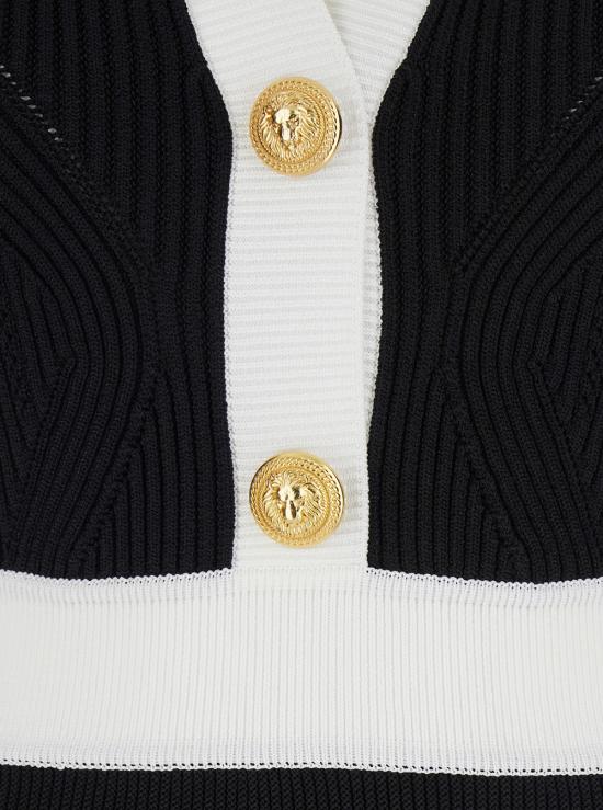 25FW 발망 숏 원피스 FF1R9858KI64EAB Black - BALMAIN