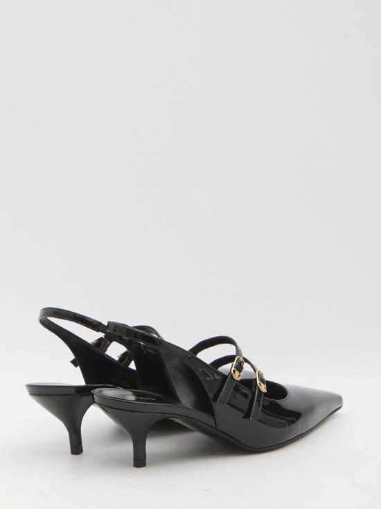 25FW 셀린느 주디 더블 스트랩 페이턴트 카프스킨 메리 제인 슬링백  362324582 BLACK - CELINE