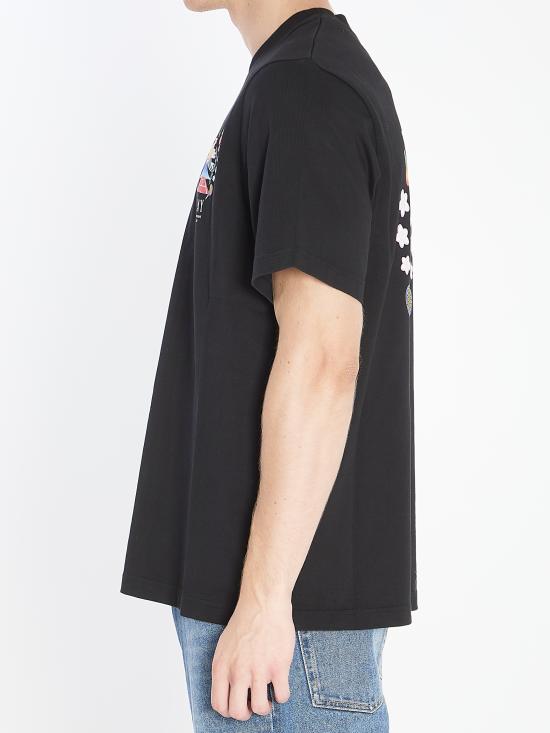 25FW 카사블랑카 반팔 티셔츠 MPF25JTS00109 BLACK - CASABLANCA