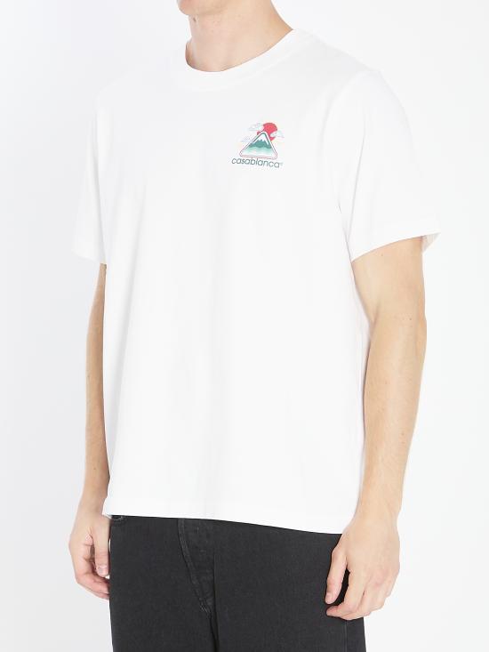 25FW 카사블랑카 반팔 티셔츠 MPF25JTS00104 WHITE - CASABLANCA
