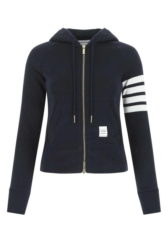 25FW 톰브라운 후드 티셔츠 FJT001A00535 415 Navy 415