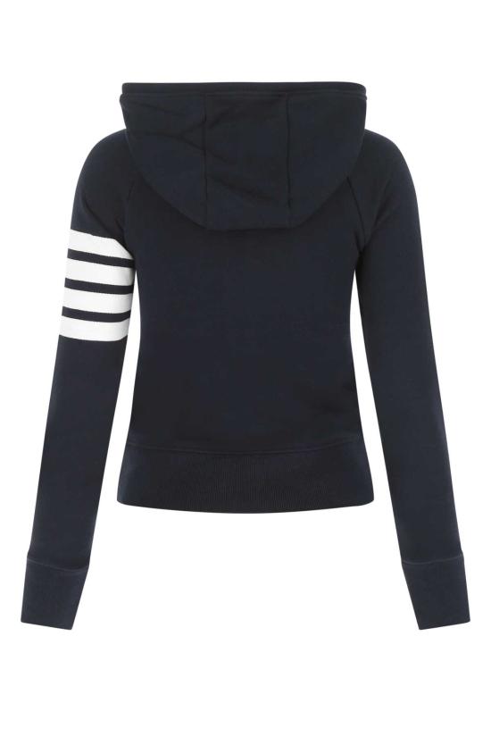 25FW 톰브라운 후드 티셔츠 FJT001A00535 415 Navy 415 - THOM BROWNE