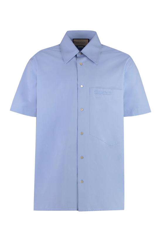  구찌 반팔 셔츠 769558ZAJP1 4850 Light Blue