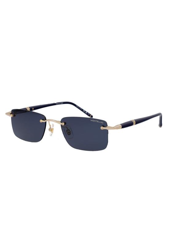 25FW 몽블랑 안경 MB0344S 003 SUNGLASSES 003 GOLD BLUE BLUE - MONTBLANC