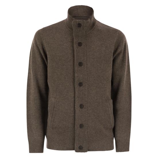 25FW 바버 가디건 MKN0731 BROWN