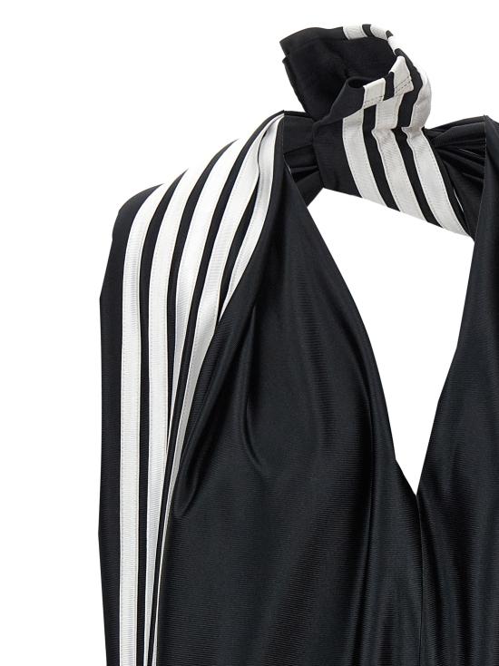 25FW 발렌시아가 숏 원피스 838791TLV291000 White Black - BALENCIAGA