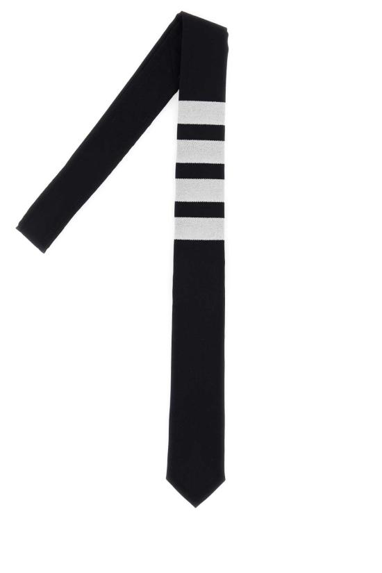 25SS 톰브라운 플레인 위브 4바 타이 MNL001A06146 415 NAVY - THOM BROWNE