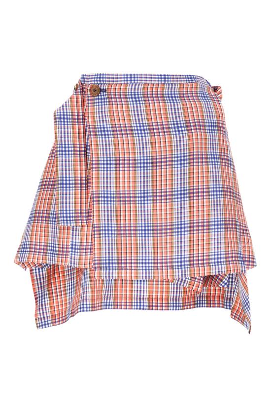 25SS 비비안웨스트우드 숏 스커트 1F020004W012K F207 RED BLUE