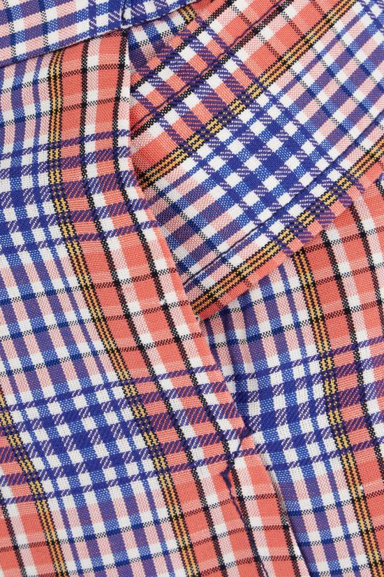 25SS 비비안웨스트우드 숏 스커트 1F020004W012K F207 RED BLUE - VIVIENNE WESTWOOD