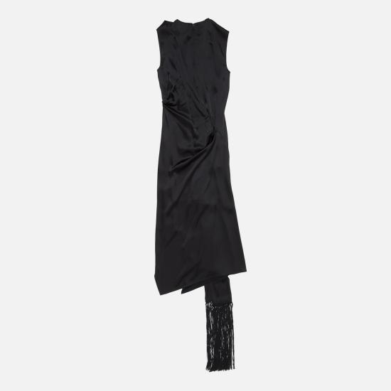 25FW 아크네 스튜디오 미디 원피스 A20845CO Black - ACNE STUDIOS