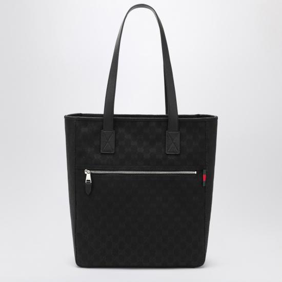 25FW 구찌 GG 캔버스 미디움 토트백 834796FAEPS Black
