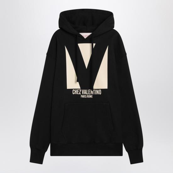 25SS 발렌티노 가라바니 후드 티셔츠 6B3MF24I960 Black
