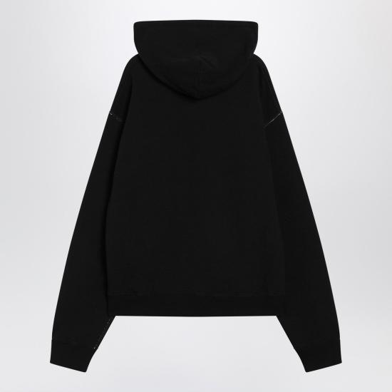 25FW 발렌티노 가라바니 후드 티셔츠 7V3MF29MB1M Black - VALENTINO GARAVANI