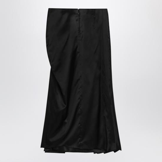 25SS 발렌시아가 드레이프 스커트 831248TSO91 Black - BALENCIAGA