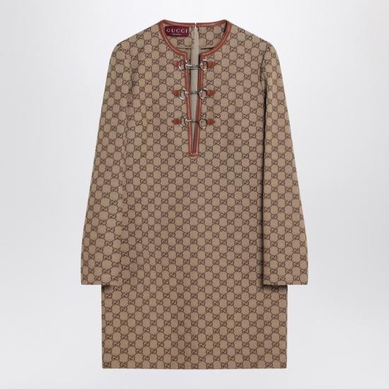  구찌 홀스빗 GG 캔버스 드레스  820404Z8BZA Brown